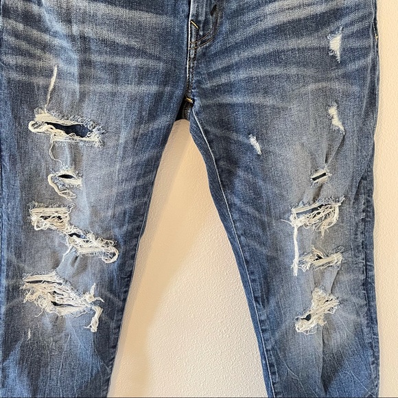 American Eagle Outfitters Slim Next Level Airflex Distressed Raw Hem-32 - Picture 6 of 14